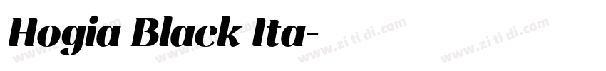 Hogia Black Ita字体转换
